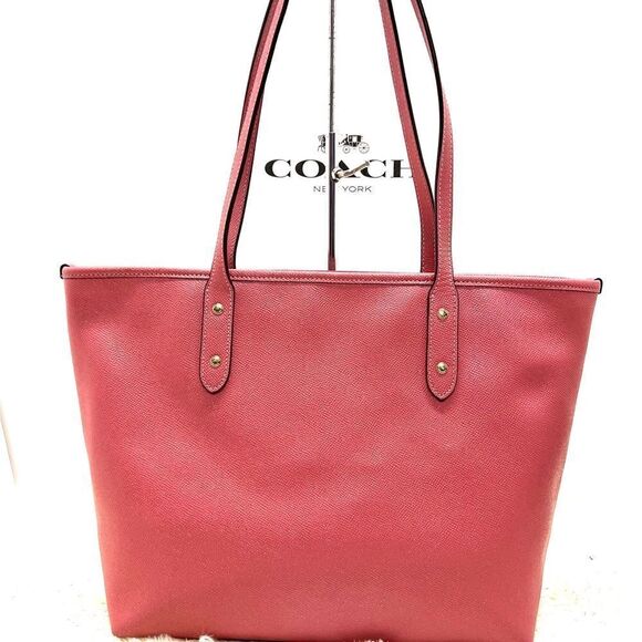 🔥NWT!| Coach Zip Top Tote Handbag Poeny Pink Msrp:$325.00 - Picture 3 of 12